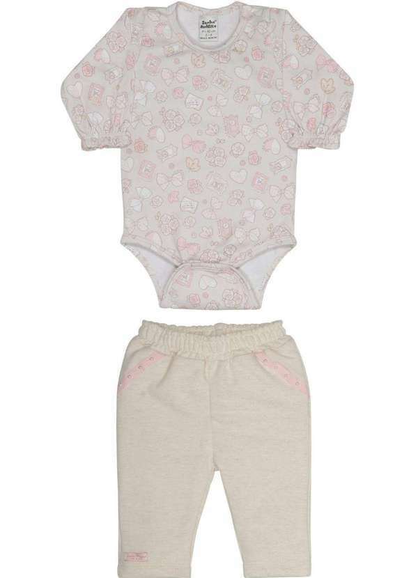 Sonho Mágico - Conjunto Sonho Mágico Body Estampado Calça Confortável Natural