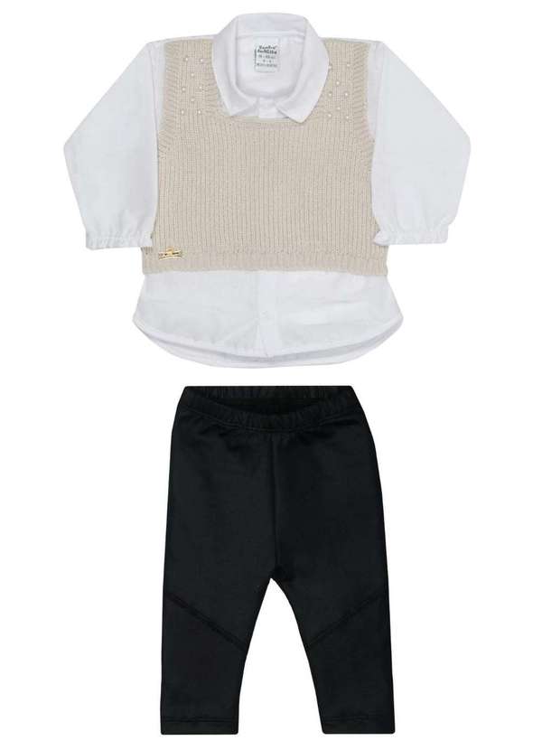 Sonho Mágico - Conjunto Sonho Mágico Elegância e Estilo para Sua Pequena Bege