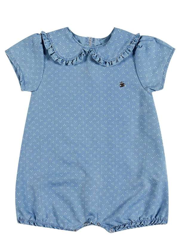 Somni - Macaquinho Azul Gola Padre Infantil Somnii Azul 1