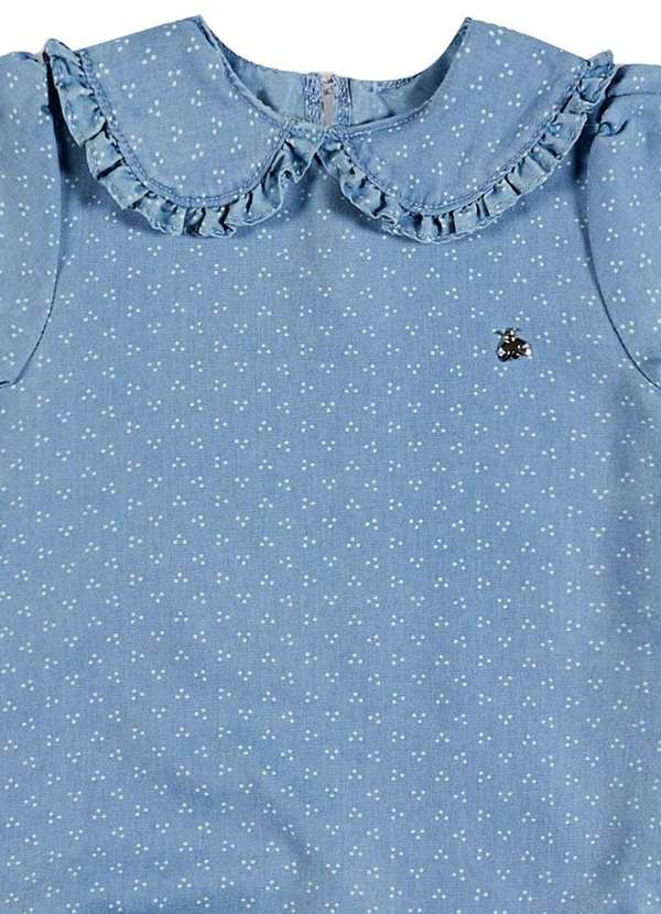 Somni - Macaquinho Azul Gola Padre Infantil Somnii Azul 2