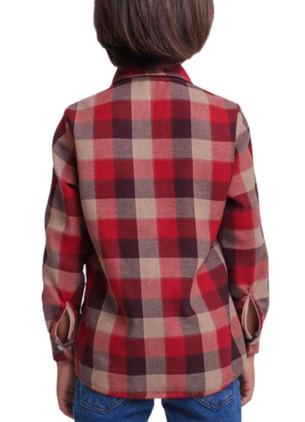 Muvilê - Camisa Xadrez Menino Vermelha Muvilê 8 Ao 12 Vermelho 2