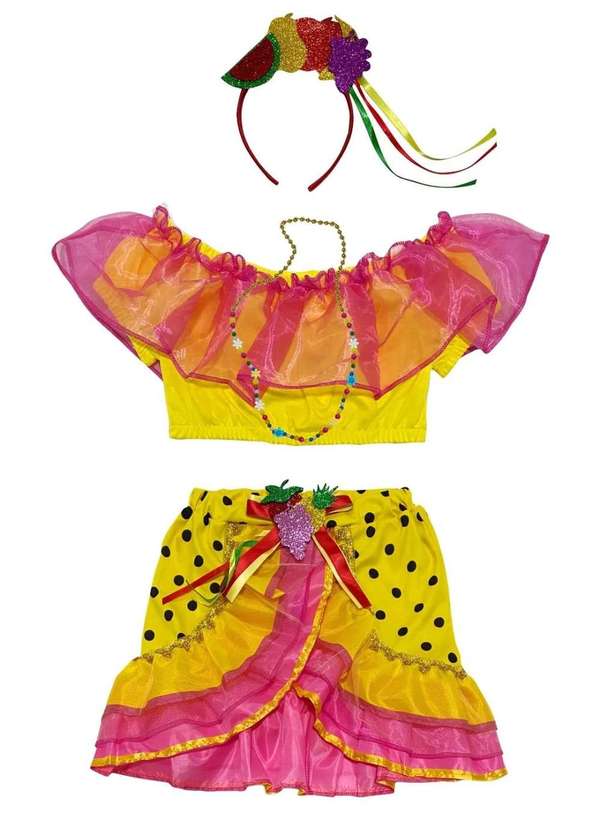 Muvilê - Fantasia de Baiana Muvilê Estampado