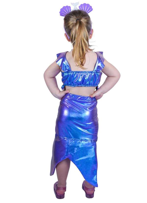 Muvilê - Fantasia de Sereia Brilhante Muvilê Roxo 2