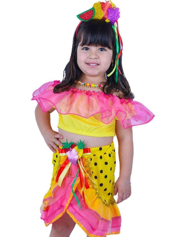 Muvilê - Fantasia Infantil Menina Muvilê Estampado
