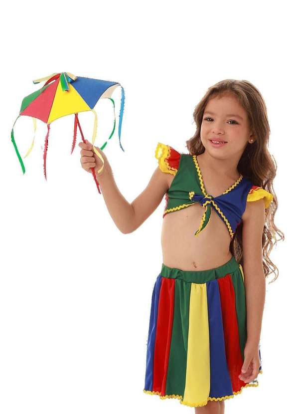 Muvilê - Fantasia Infantil Menina Muvilê Estampado