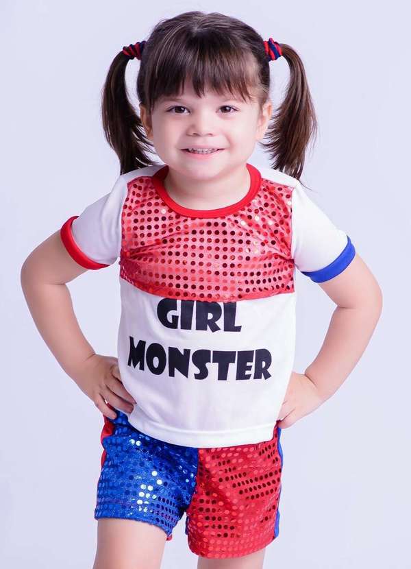 Muvilê - Fantasia Infantil Menina Muvilê Estampado