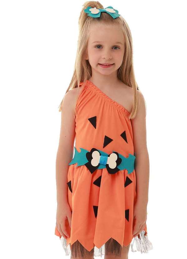 Muvilê - Fantasia Infantil Menina Muvilê Estampado