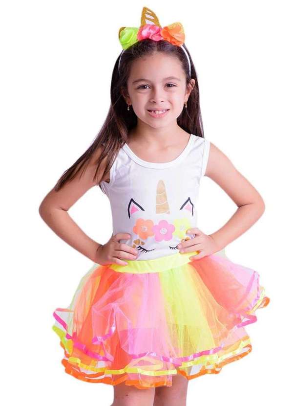 Movelin - Fantasia Temática Unicórnio Infantil Movelin Estampado