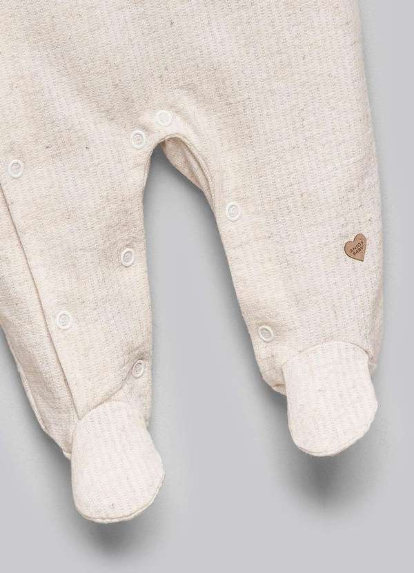 Anjos Baby - Macacão Bebê Menina Off White Anjos Baby Off White 3