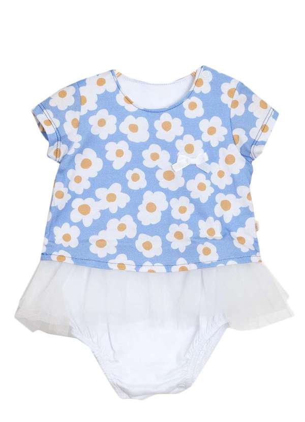 Keko & Beka - Macacão Curto Bata Estampado Flores Keko & Beka Estampado 2