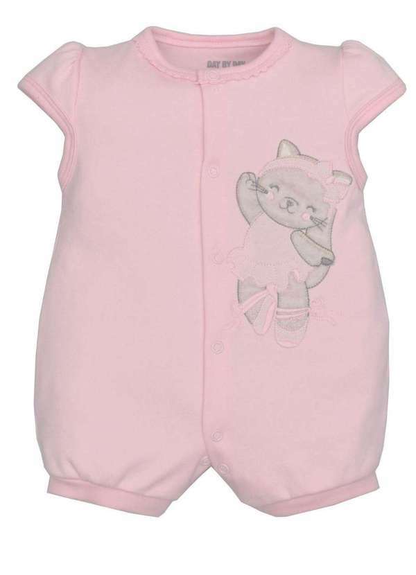 Upi Uli - Macacão Curto Menina Rosa Upi Uli Rosa