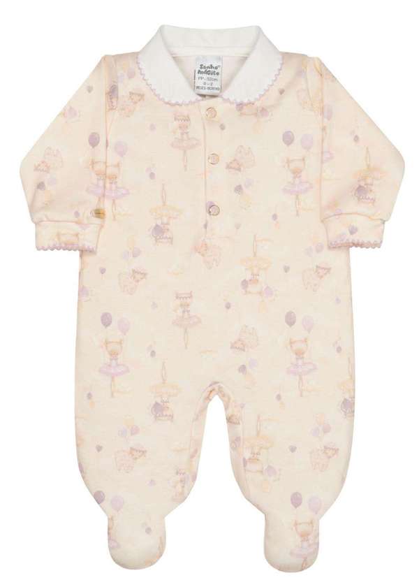Sonho Mágico - Macacão de Bebê Sonho Mágico em Soft Estampado