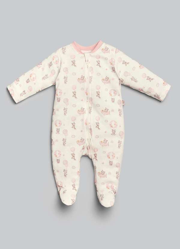 Anjos Baby - Macacão Longo Bebê Estampado Anjos Baby Estampado