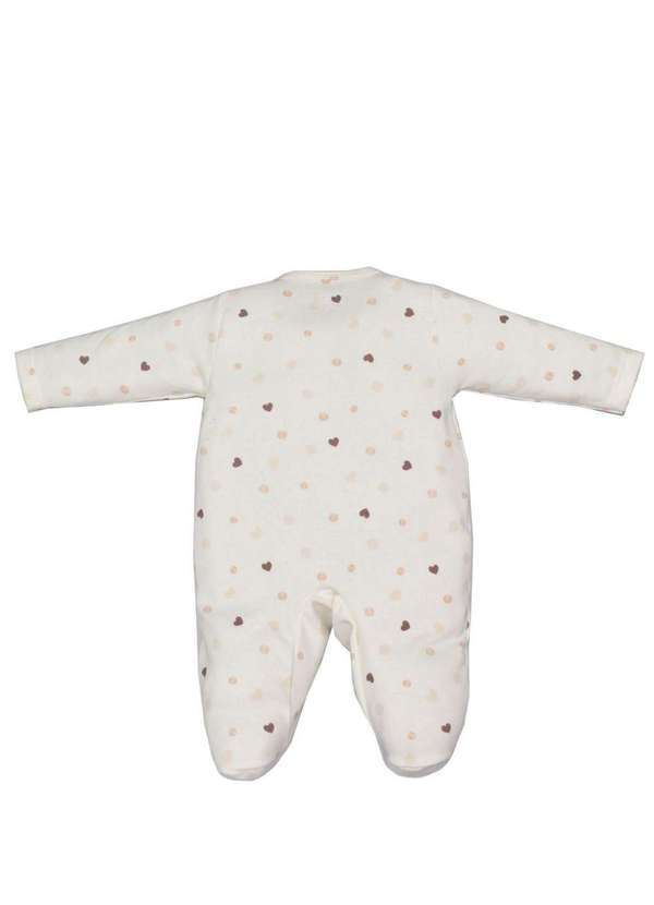 Upi Uli - Macacão Longo Bebê Menina Marfim Upi Uli Marfim 2