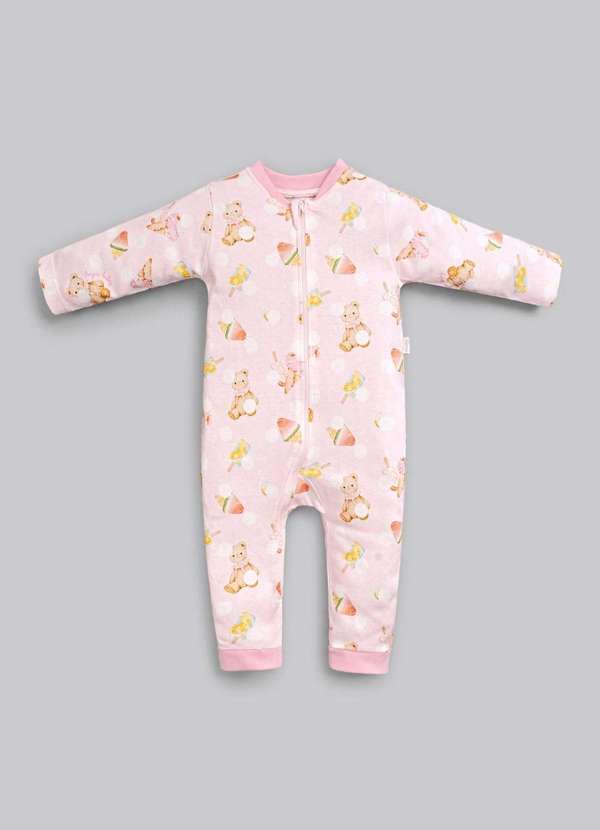 Anjos Baby - Macacão Longo Estampado Anjos Baby Estampado