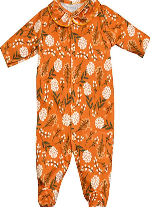 Tilly Baby - Macacão Longo Estampado Flores Tilly Baby Estampado