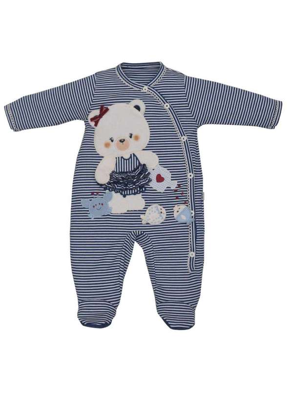 Upi Uli - Macacão Longo Menina Estampado Upi Uli Estampado