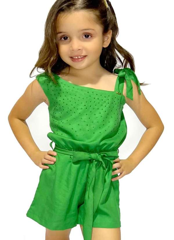 Vigat - Macacão Menina Verde Vigat Verde