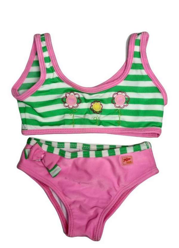 Viva Flor - Biquíni Estampado Infantil Viva Flor Estampado