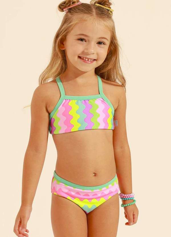 Banana Sungas - Bíquini Infantil Estampado Poah Noah Estampado