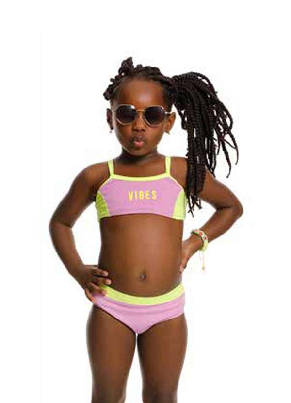 Banana Sungas - Biquini Infantil Roxo Banana Danger Roxo