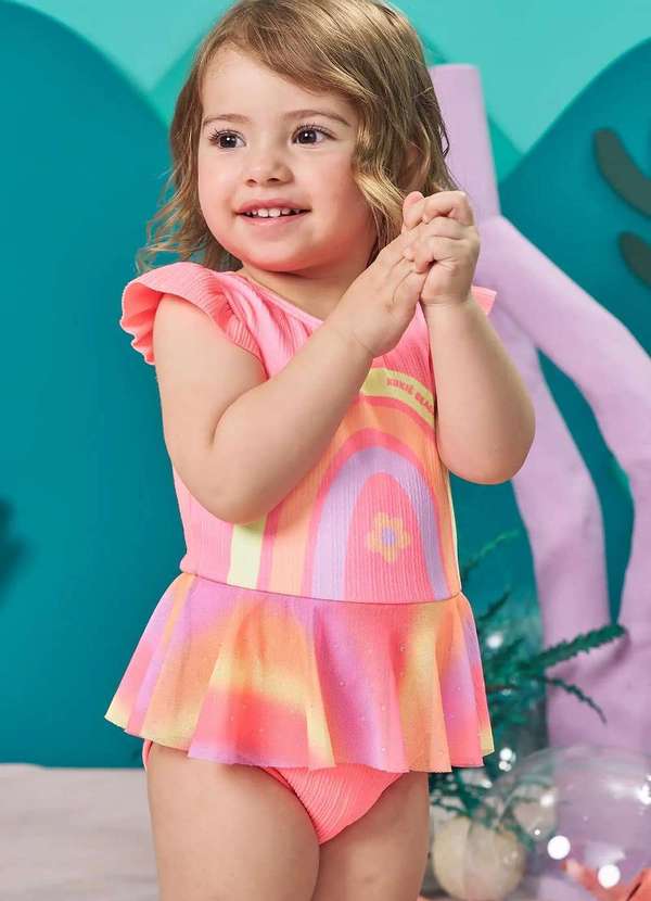 Kukiê - Bíquini Menina Bebê Estampado Kukiê Estampado
