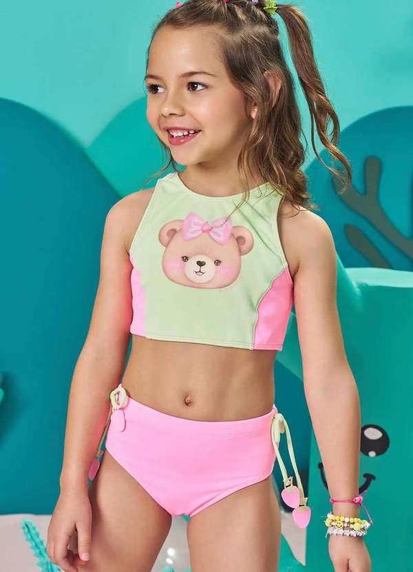 Kukiê - Bíquini Menina Infantil Estampado Kukiê Estampado