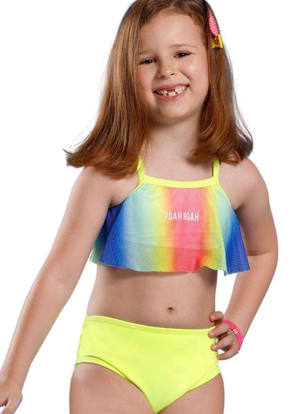 Banana Sungas - Biquíni Rendinha Top Infantil Banana Sungas Verde 2