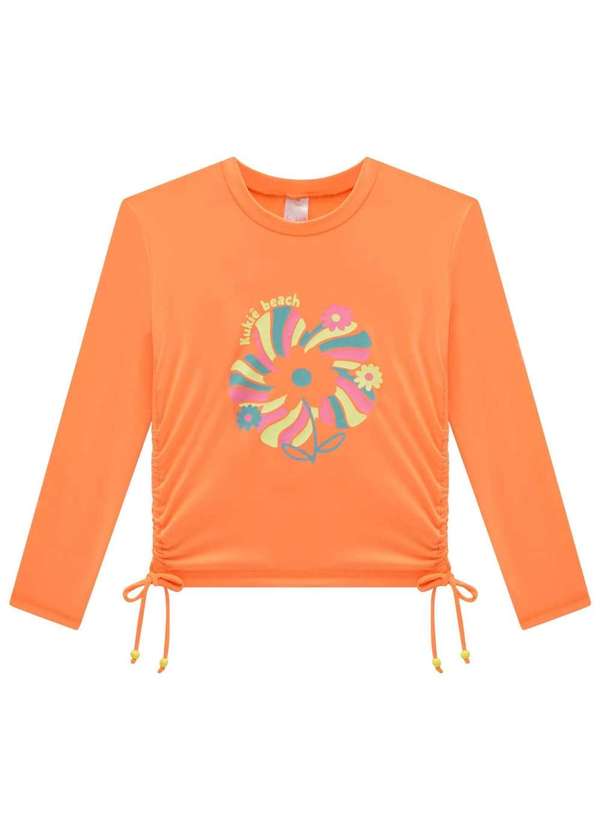 Kukiê - Conjunto de Blusa e Calcinha em Malha com Proteção Kukiê Laranja 2