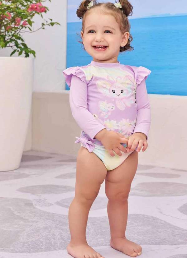 Infanti - Conjunto de Blusa e Calcinha em Malha Uv Dry Infanti Estampado