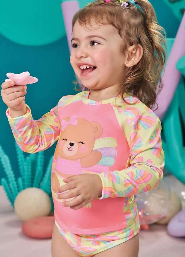 Kukiê Conjunto Kit Praia Uv Menina Kukiê Estampado