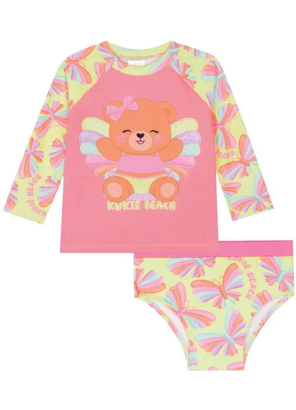 Kukiê - Conjunto Kit Praia Uv Menina Kukiê Estampado 2