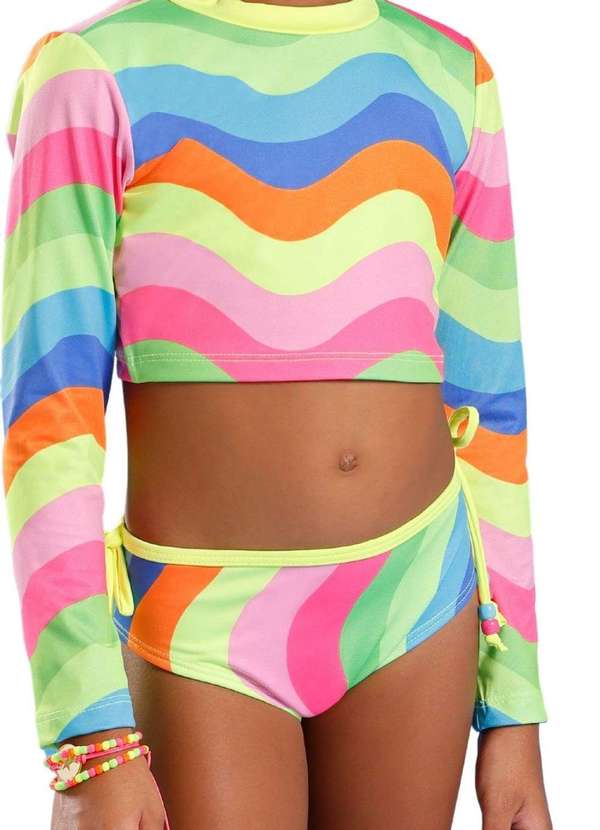 Banana Sungas - Conjunto Praia Cropped Infantil Banana Sungas Estampado 2
