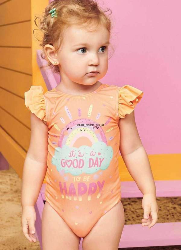 Infanti - Maiô Bebê Menina Estampando Infanti Estampado