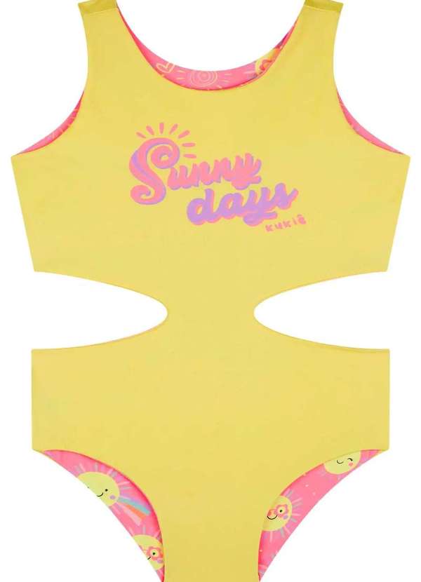 Kukiê - Maiô Dupla Face Estampado Kukiê Estampado