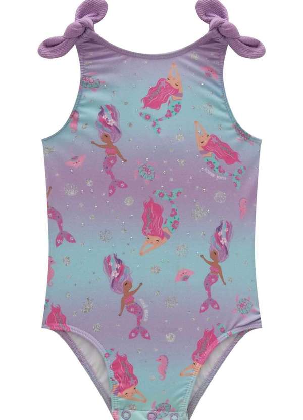 Kukiê - Maiô em Malha com Proteção Kukiê Estampado