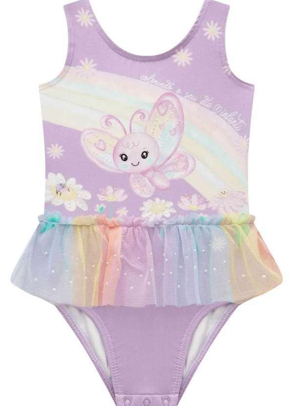 Infanti - Maiô em Malha Uv Dry com Proteção Infanti Estampado