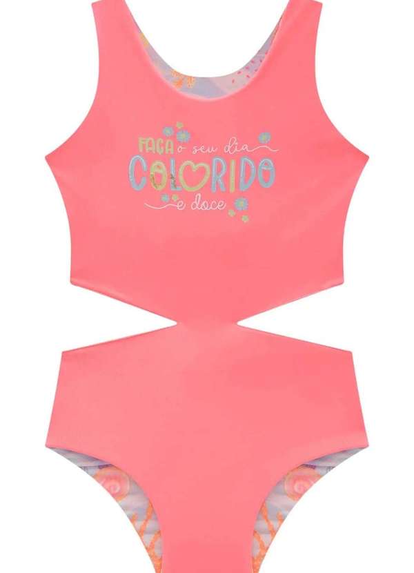 Infanti - Maiô Menina Estampado Infanti Dupla Face Estampado