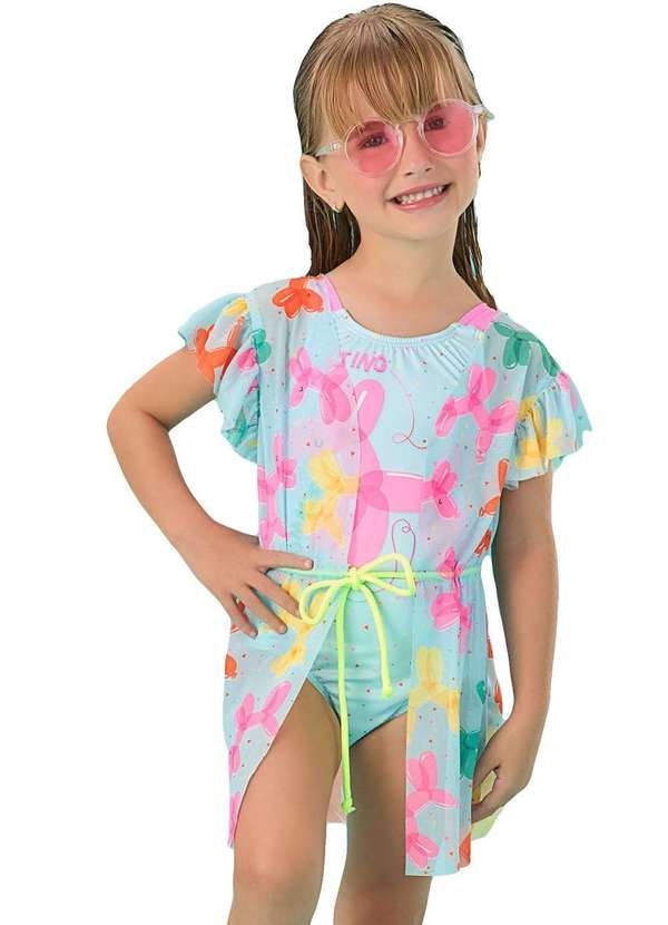 Mon Sucré - Saída de Praia Dogs Colors Infantil Mon Sucrê Estampado