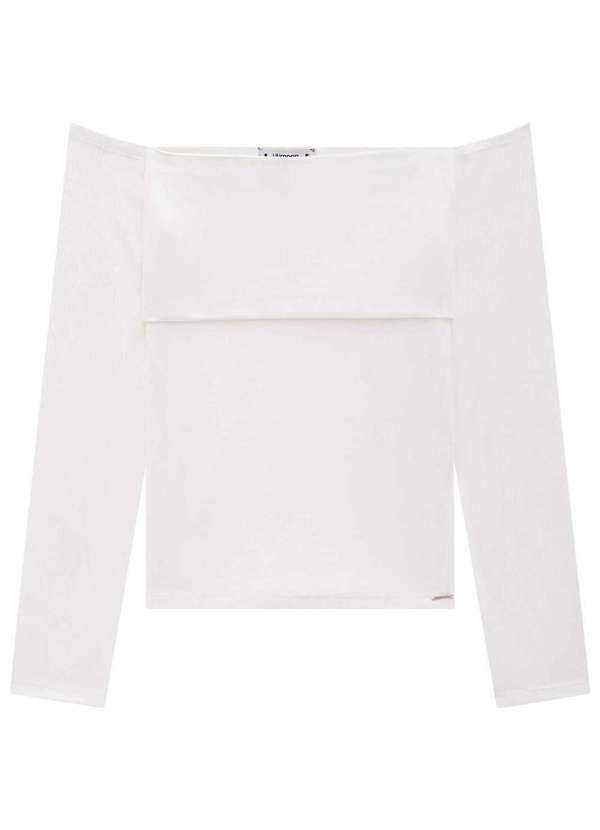 Lilimoon - Blusa em Canelado Mauí Branca Lilimoon Branco