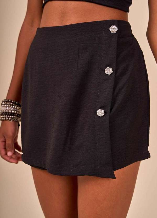 Collie - Conjunto Saia Menina Preto Collie Preto 2