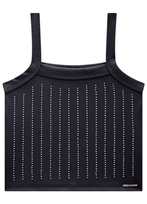 Lilimoon - Cropped Juvenil Menina Preto Lilimoon Preto