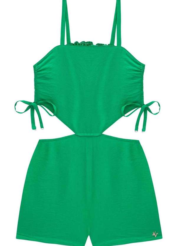 Vic&vicky - Macaquinho em Viscose Turim Verde Vic&Vicky Verde