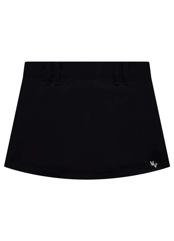 Vic&vicky - Short Saia em Sarja Tecno Cargo Preto Vic&Vicky Preto