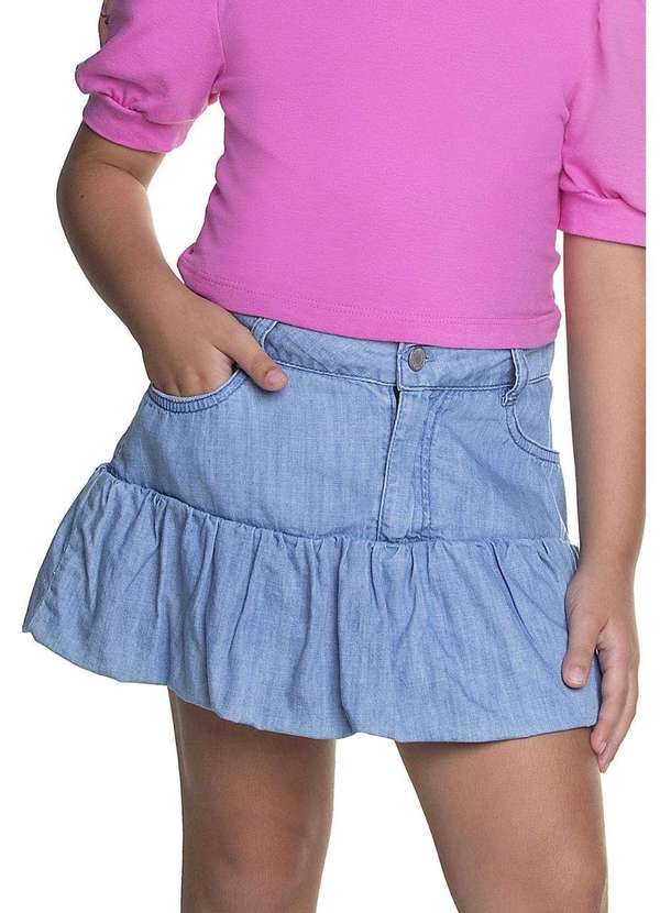 Have Fun - Saia Balonê Jeans Menina Have Fun Jeans