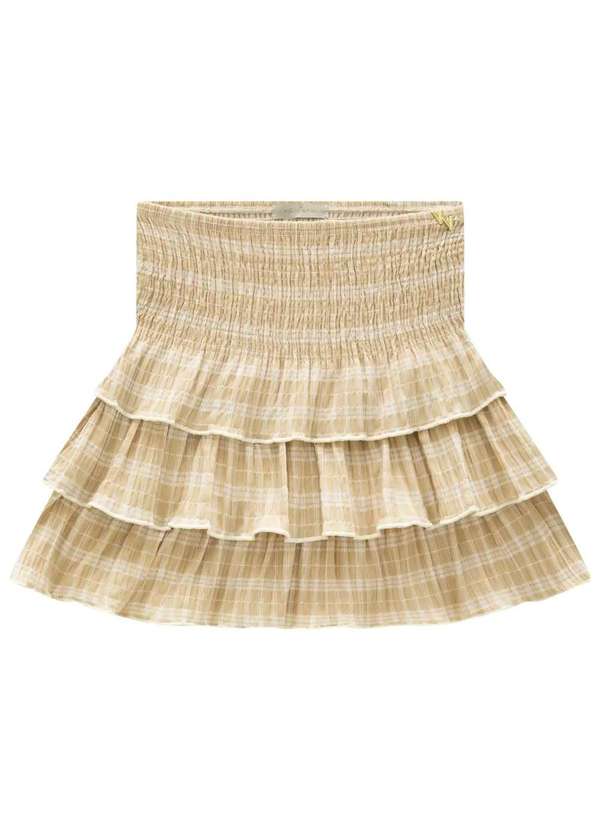 Vic&vicky - Saia Bege Infantil Menina Vic&Vicky Bege