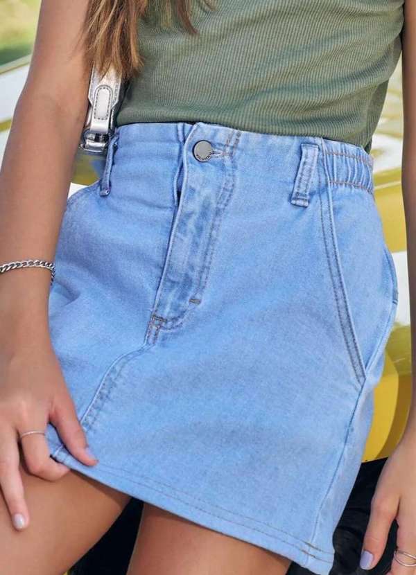 Vic&vicky - Saia em Jeans com Elastano Vic&Vicky Jeans