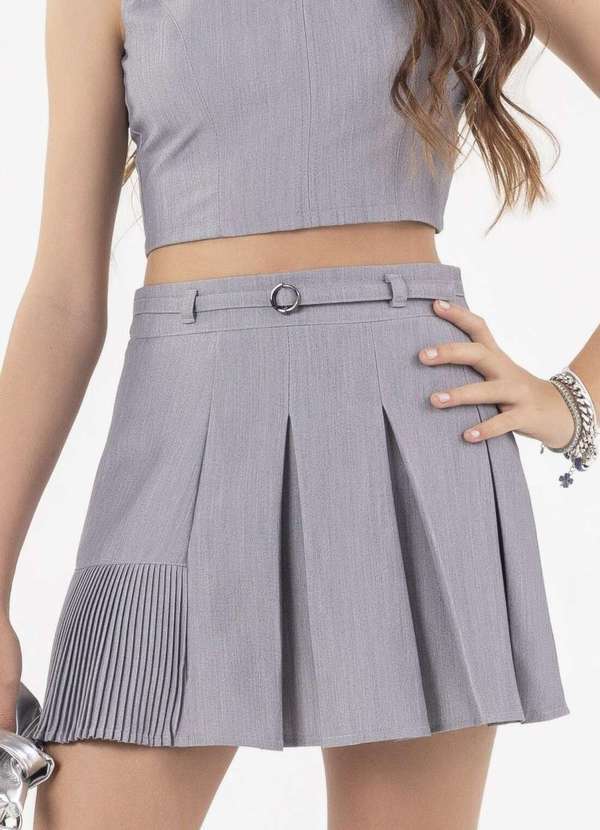 Bobbylulu - Saia Juvenil Cinza Menina Bobbylulu Cinza