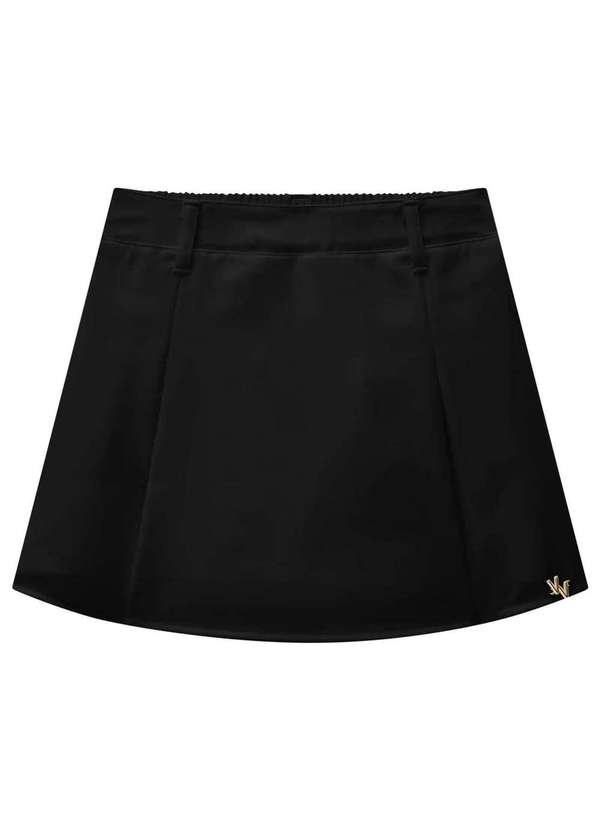 Vic&vicky - Saia Juvenil Menina Preto Vic Vicky Preto
