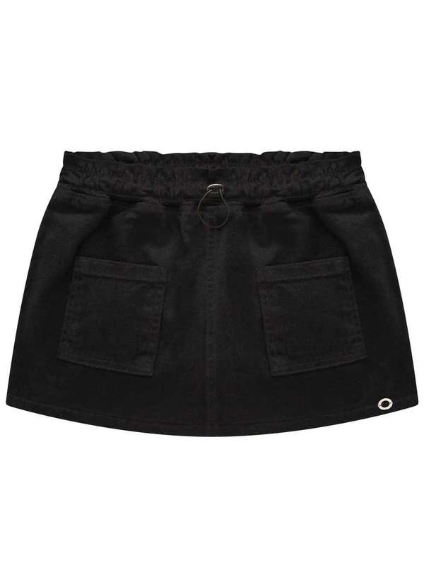 Lilimoon - Saia Lilimoon Black Pocket Preto Menina Preto 2